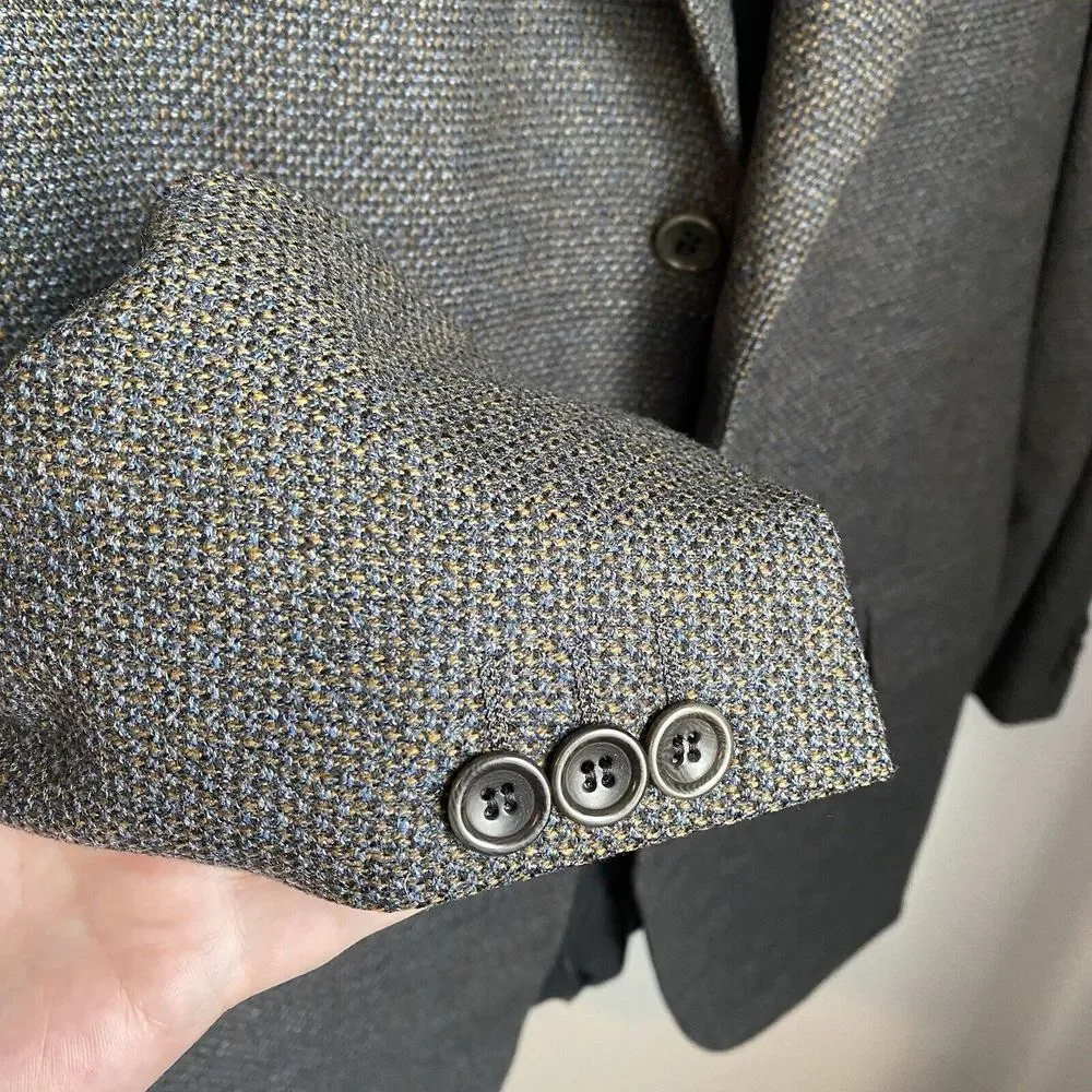 Canali‎ Proposta Men's Blazer Sport Coat 3 Button Jacket Wool Cashmere Size 50R